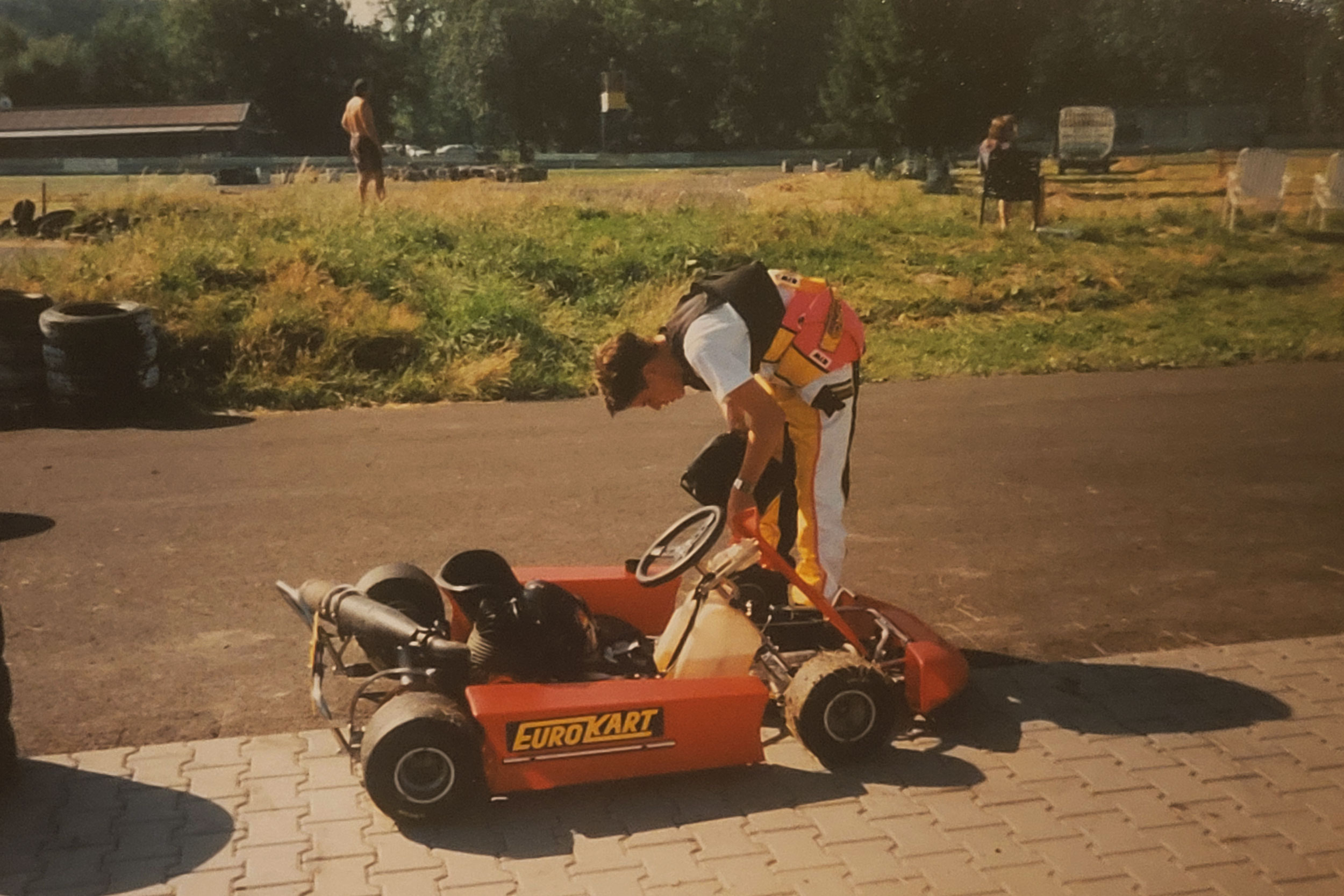 Der heutige Trainer Björn Herröder 1995 auf dem Vogelsbergring des MSC Schlüchtern